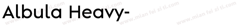 Albula Heavy字体转换